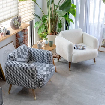 Sofos, Kėdės Šiaurės Stiliaus Vieno Dizainerio Kėdė Šviesos Prabangūs Baldai Paprastas Laisvalaikio Kūrybos Namų Gyvenamasis Kambarys Sofos, Kėdės
