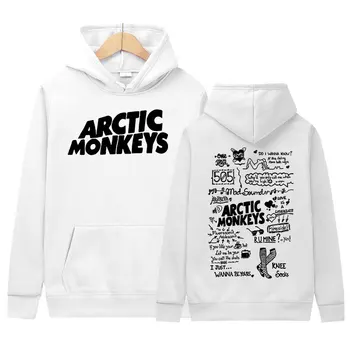 Roko Arctic Monkeys Albumo Kelionių 2023 Hoodie Vyrų Hip-Hop Retro Gotikos Puloveris Palaidinukė Unisex Atsitiktinis Negabaritinių Bliuzono Streetwear 1