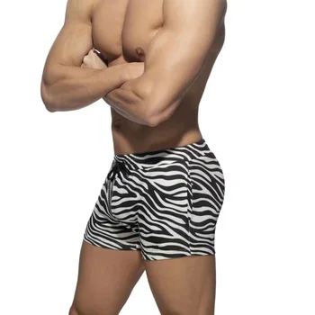 Vasaros Nauji vyriški Boxer Plaukimo Glaudės Zebra Modelis Pririšti Mažas Juosmens Seksualus Europos Ir Amerikos Paplūdimys Plaukimo Banglente Spa 1