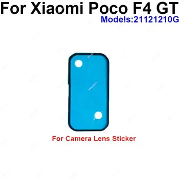 Už Xiaomi Pocophone POCO F4 GT F4GT Atgal Akumuliatoriaus Dangtelį Klijai Lipnios Juostos su Fotoaparato Objektyvą Lipdukas Repaclement Dalys 2