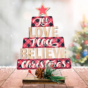 Kalėdų Eglutės Ornamentu Puošyba, Stalo, Stalo Dekoras Daugkartinio naudojimo Su Uogomis Ir Kedro Branduolių 15x7x3cm Medinis Pakabukas Apdaila 2
