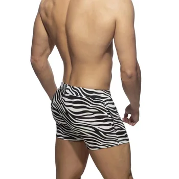 Vasaros Nauji vyriški Boxer Plaukimo Glaudės Zebra Modelis Pririšti Mažas Juosmens Seksualus Europos Ir Amerikos Paplūdimys Plaukimo Banglente Spa 2