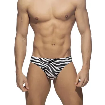 Vasaros Nauji vyriški Boxer Plaukimo Glaudės Zebra Modelis Pririšti Mažas Juosmens Seksualus Europos Ir Amerikos Paplūdimys Plaukimo Banglente Spa 3