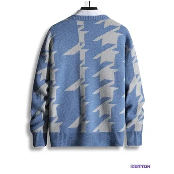 Vyrai Harajuku Vintage Megztinis Pavasario Žiemos Vyrų Naują Atsitiktinis Laisvi Megztiniai Vyrų Hip-Hop Streetwear Trikotažas Puloveriai 5
