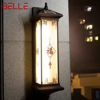 BELLE Lauko Saulės Sienos Lempos Kūrybiškumą Kinijos Sconce Šviesos diodų (LED atspari Vandeniui IP65 Namų Kieme Villa Veranda 0