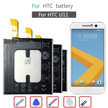 3000mAh B2PZC100 Baterija HTC U-3U u11 Dovana Įrankiai 0