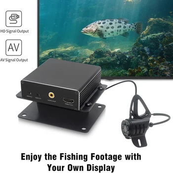MOQCQGR 2024 Naujausias Povandeninės Žūklės Kamera su AV & HDMI Uosto, HD 1080P Žuvų ieškiklis,Ledo Žvejybos Fotoaparatą, Berniukas/Vyras Dovana