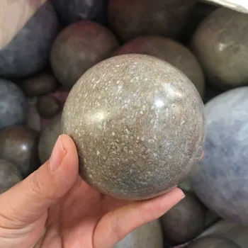 60mm Gamtos Iškastinio Akmens Srityje Glotniai Nupoliruotos Pebble Reiki Healing kamuolys 0