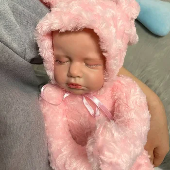 49cm Priglausti Bunny Lėlės Kūno Galūnės Yra Sujungta ir Pasukti Reborn Baby Doll Cuddimal Katytė LouLou Lašas Laivybos
