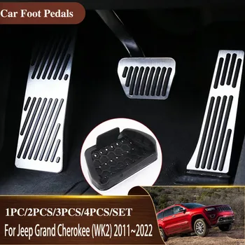 Automobilio Pedalai Už Jeep Grand Cherokee WK2 2011~2022 Automobilių Stiliaus Pedalo Nerūdijančio Plieno Akceleratoriaus Pagalvėlės Automobilių Dalys Acessories 0