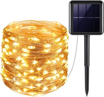 12m/22m/32m LED Lauko Saulės Lempos, LED String Žibintai Pasakų Atostogų Kalėdų Vakarėlį Girliandas Saulės Sodas Vandeniui Žibintai 0